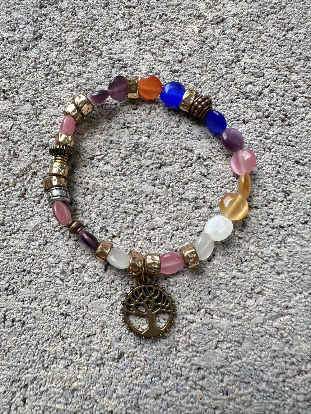 Multicolor Beaded Tree of Life Bracelet - Women Jewelry